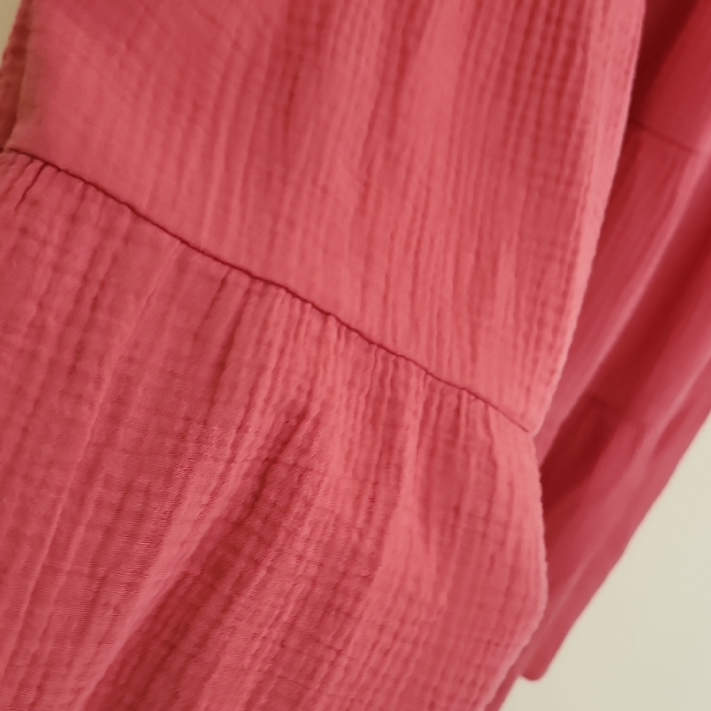 DKNY Coral Maxi Tiered Skirt With Smocked Waist NEW - Picture 4 of 13